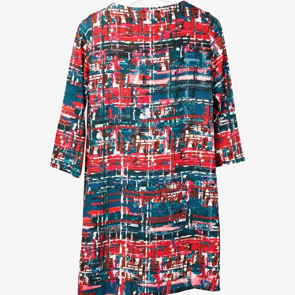 Weekend MaxMara Multicoloured 3/4 Sleeve Shift Dress - Picture 2 of 12